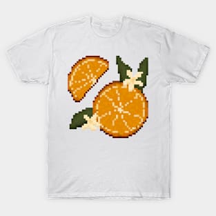 Orange Slice Pixels T-Shirt